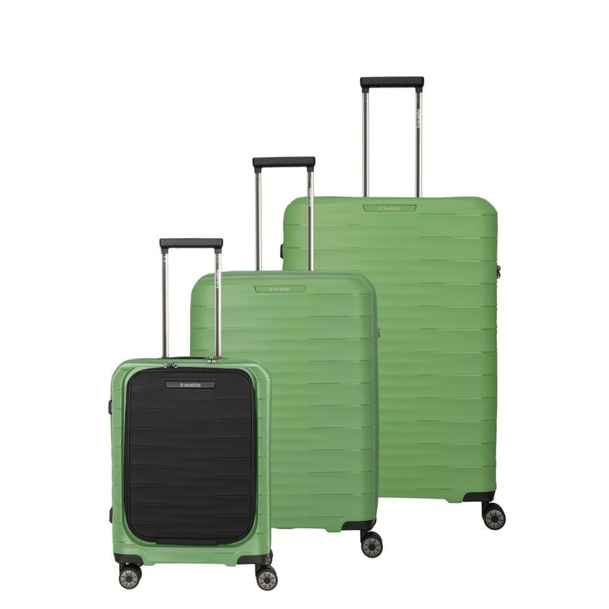 travelite MOOBY Trolleyset, 3-teilig, Hartschale, 4 Rollen, TSA-Schloss