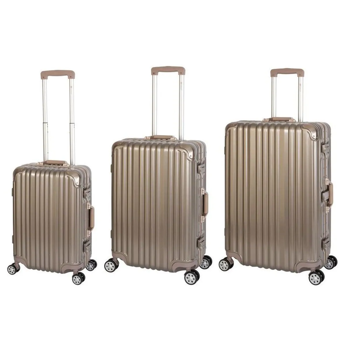 Travelhouse Trolleyset London, 3-teilig, Hartschale, TSA Zahlenschloss