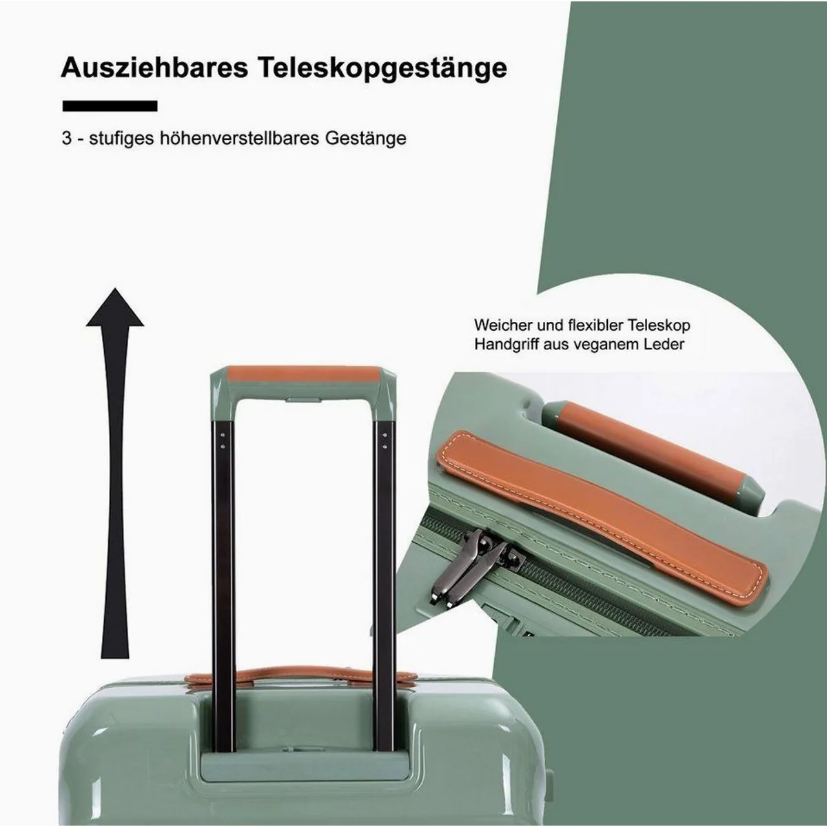 Travelhouse Capri Trolleyset, 3-teilig, USB-Anschluss, Hartschale, leicht & robust 5