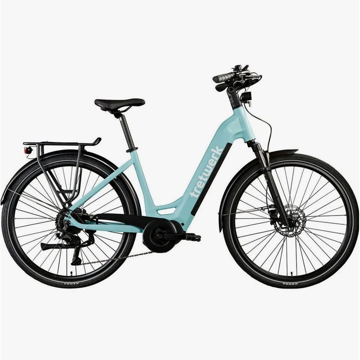 Tretwerk Amber E-Bike Cityrad, 9-Gang Shimano, 733 Wh Akku, Mittelmotor