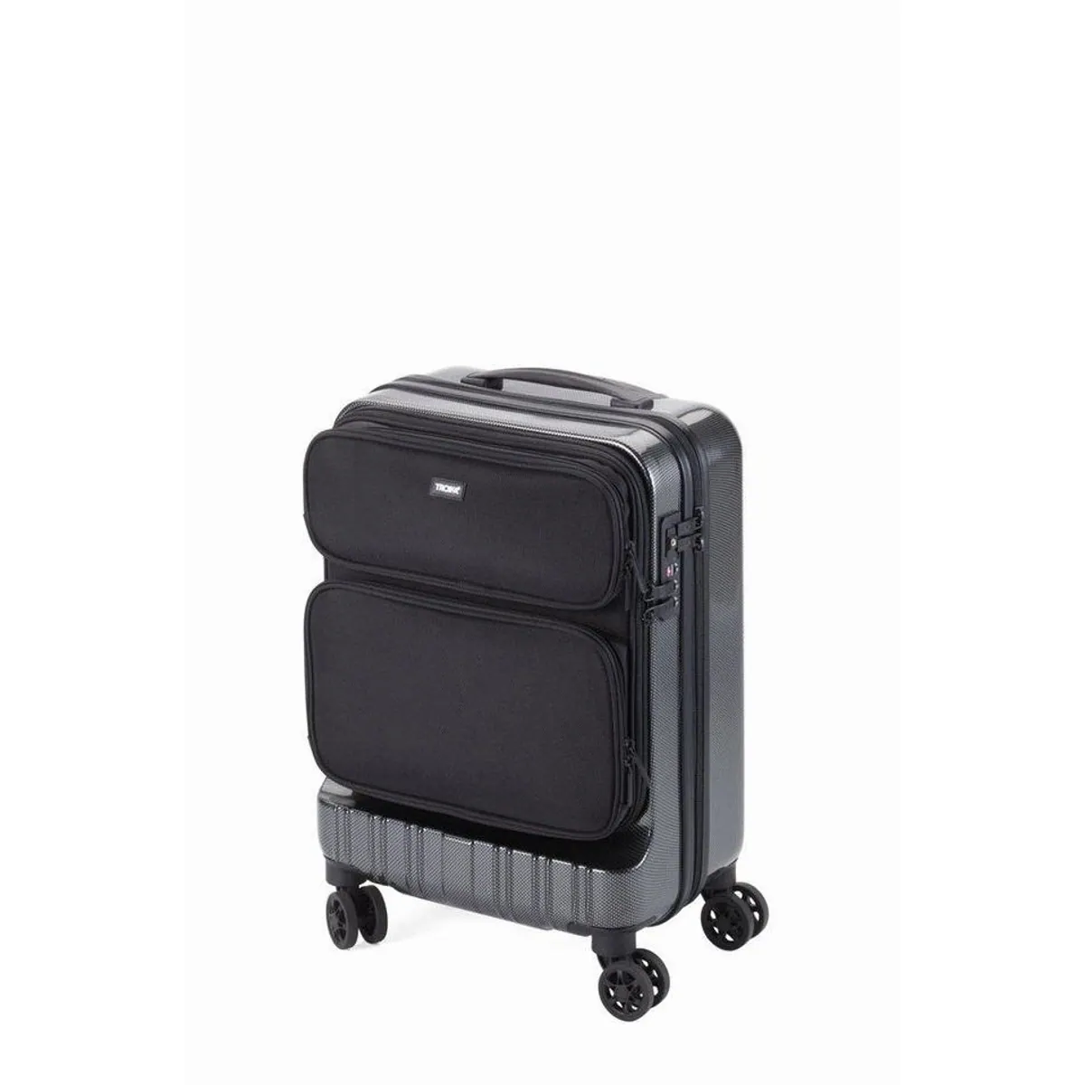 TROIKA 36 HOURS Business Trolley, Handgepäck mit Laptopfach, TSA Schloss, 4 Rollen, Hartschale