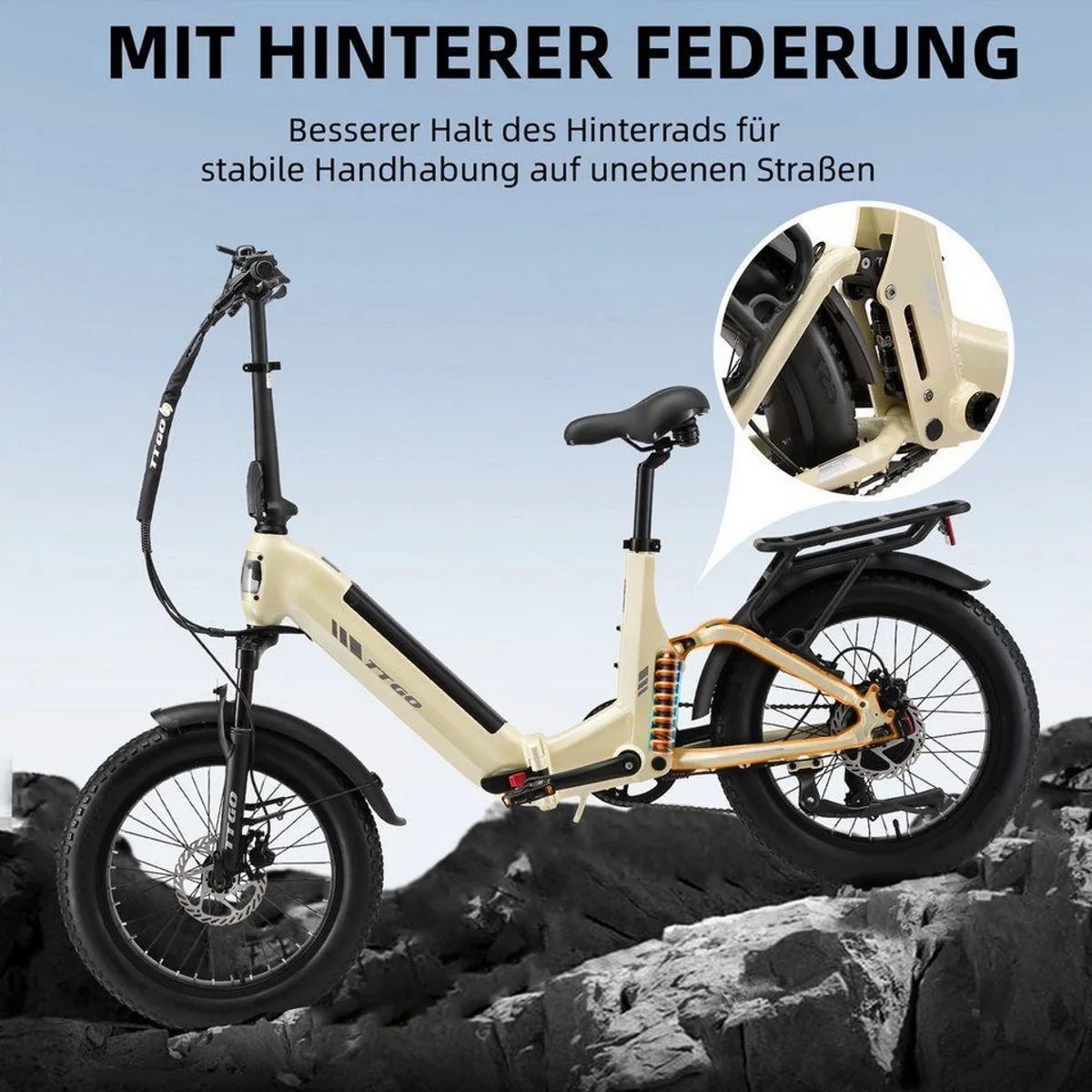 TTGO E-Bike Klapprad 20 Zoll, kompakt, stark, flexibel 2