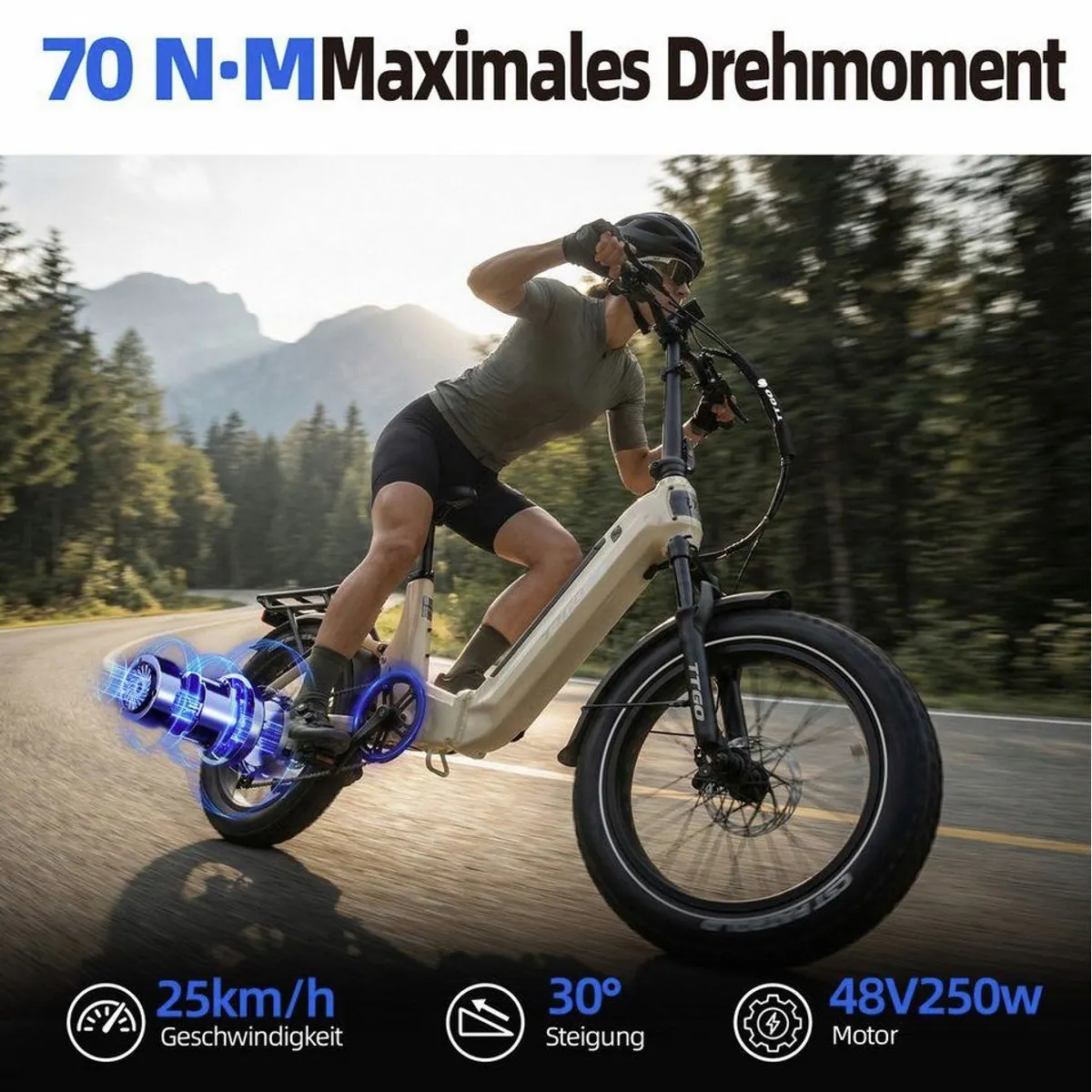 TTGO E-Bike Klapprad 20 Zoll, kompakt, stark, flexibel 5