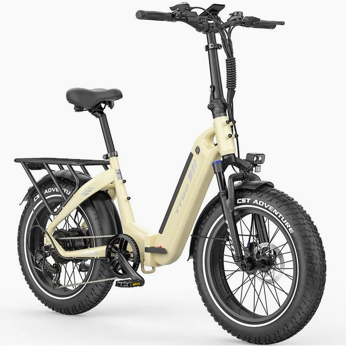 TTGO F6B Klapprad, 250W Hinterradmotor, 140km Reichweite, 7-Gang Shimano
