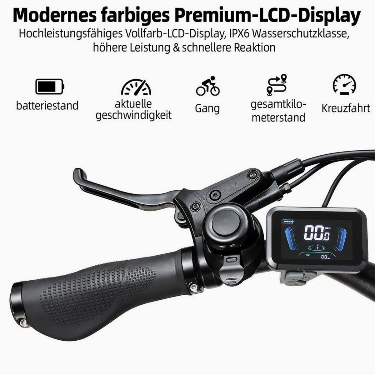 TTGO E-Bike Cityrad 28x2,4 Zoll, 70 Nm Motor, 110 km Reichweite 5