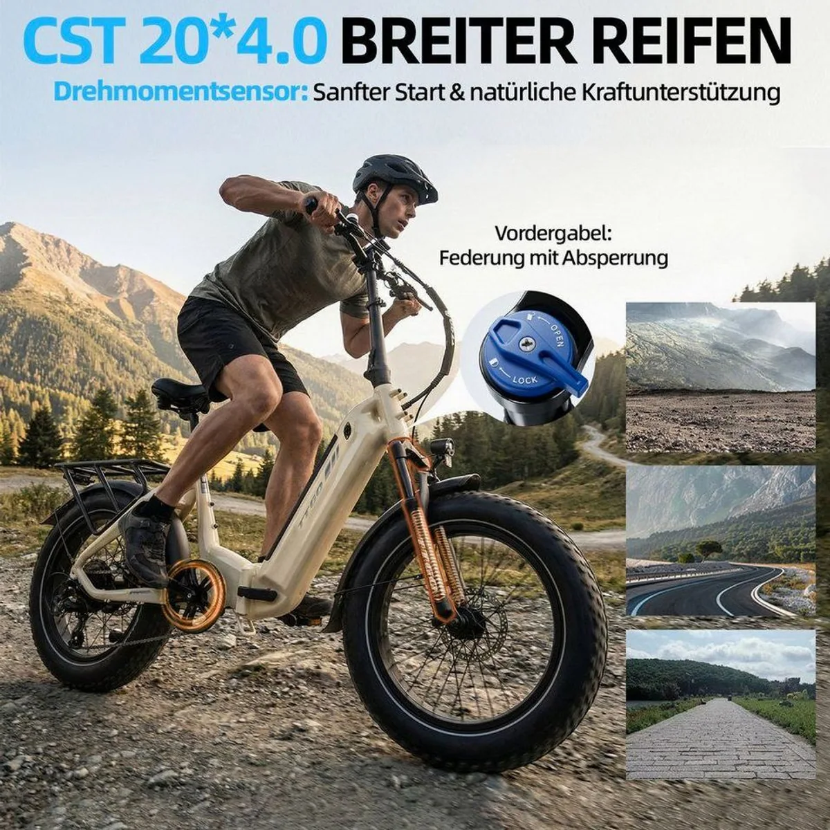 TTGO E-Bike Klapprad 20 Zoll, 70 Nm Drehmoment, 140 km Reichweite 2