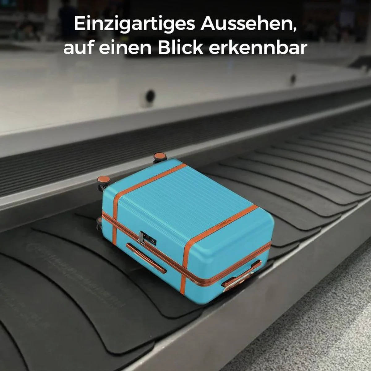 VALLSERO Trolleyset Hartschalen-Koffer, 3 Größen, TSA Schloss, 4 Rollen 5