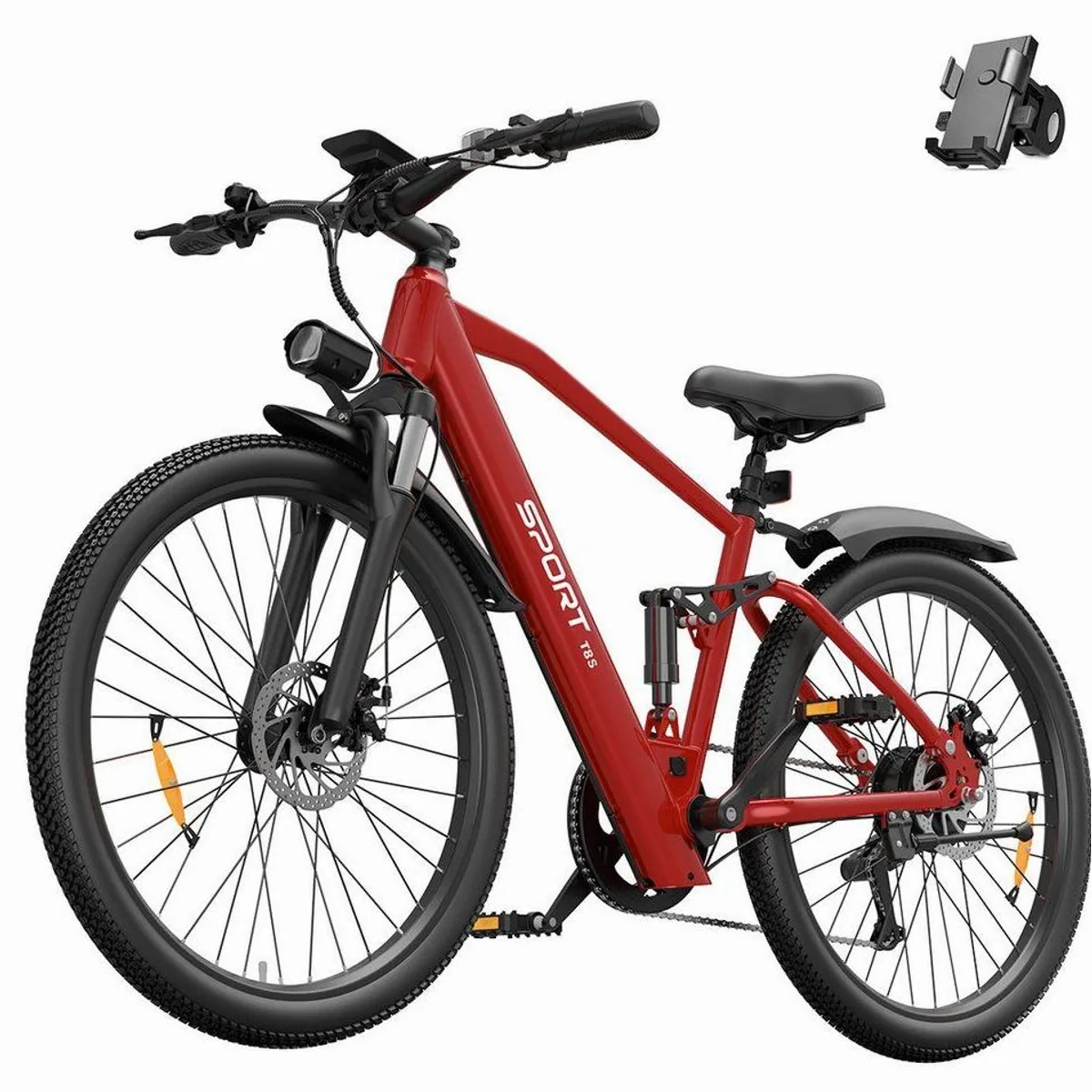 Vankel T8S E-Bike Cityrad, 250W Heckmotor, 624Wh Akku, Shimano 7-Gang 2