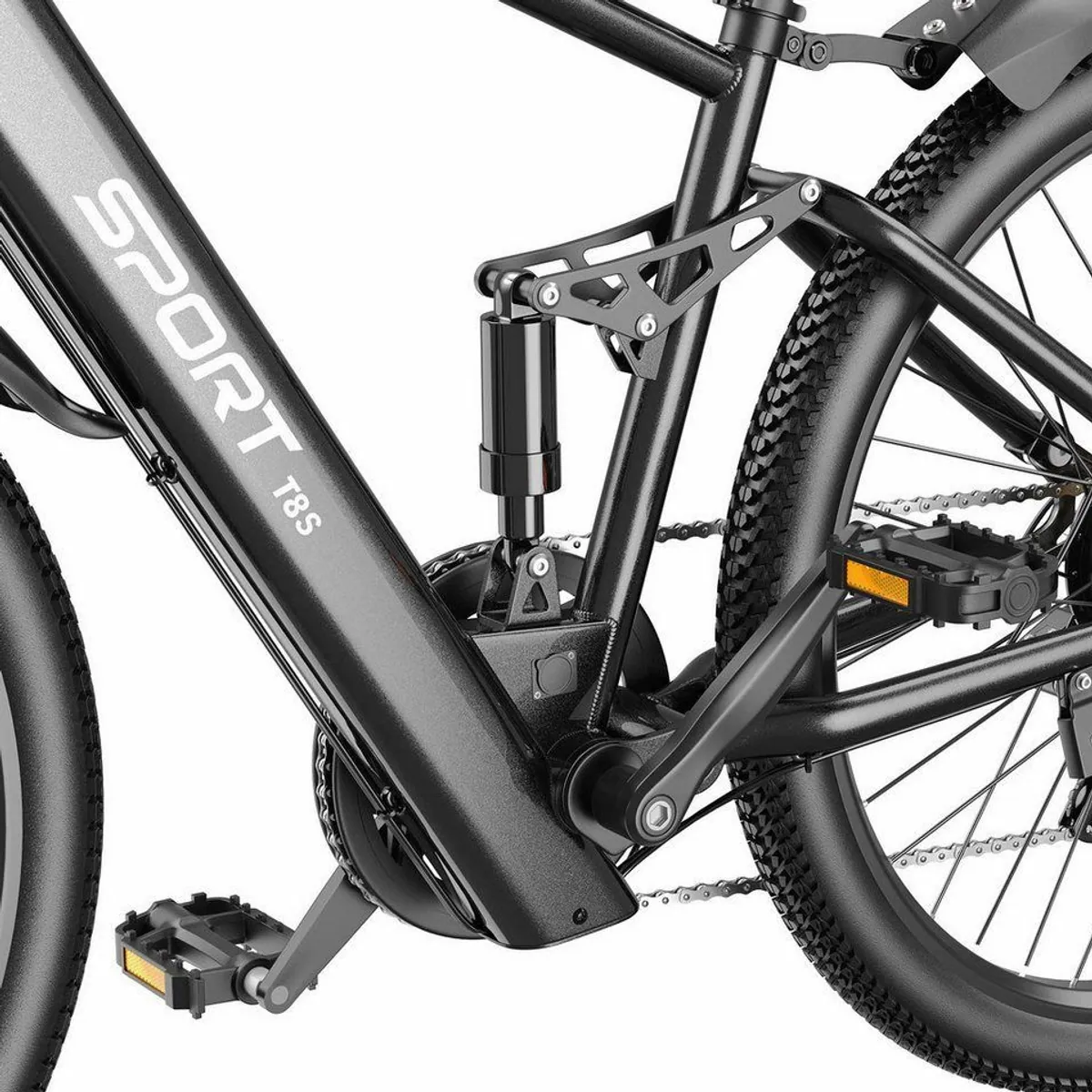 Vankel T8S E-Bike Cityrad, 250W Heckmotor, 624Wh Akku, Shimano 7-Gang 4