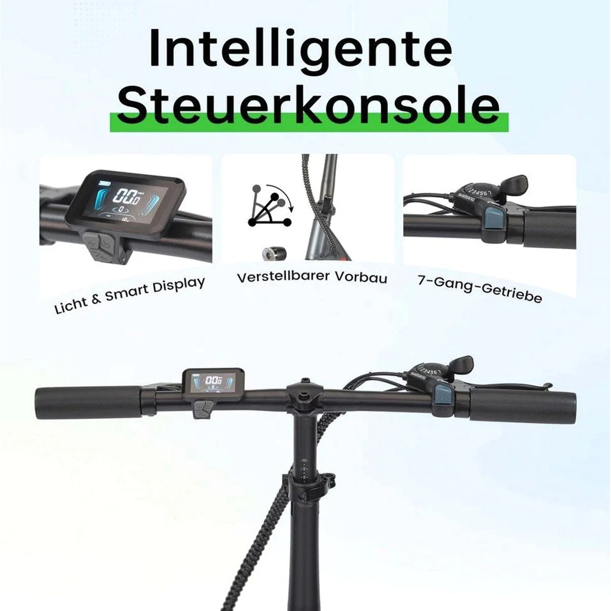 Vankel E-Bike E1 Faltrad, kompakt, leistungsstark, faltbar 3