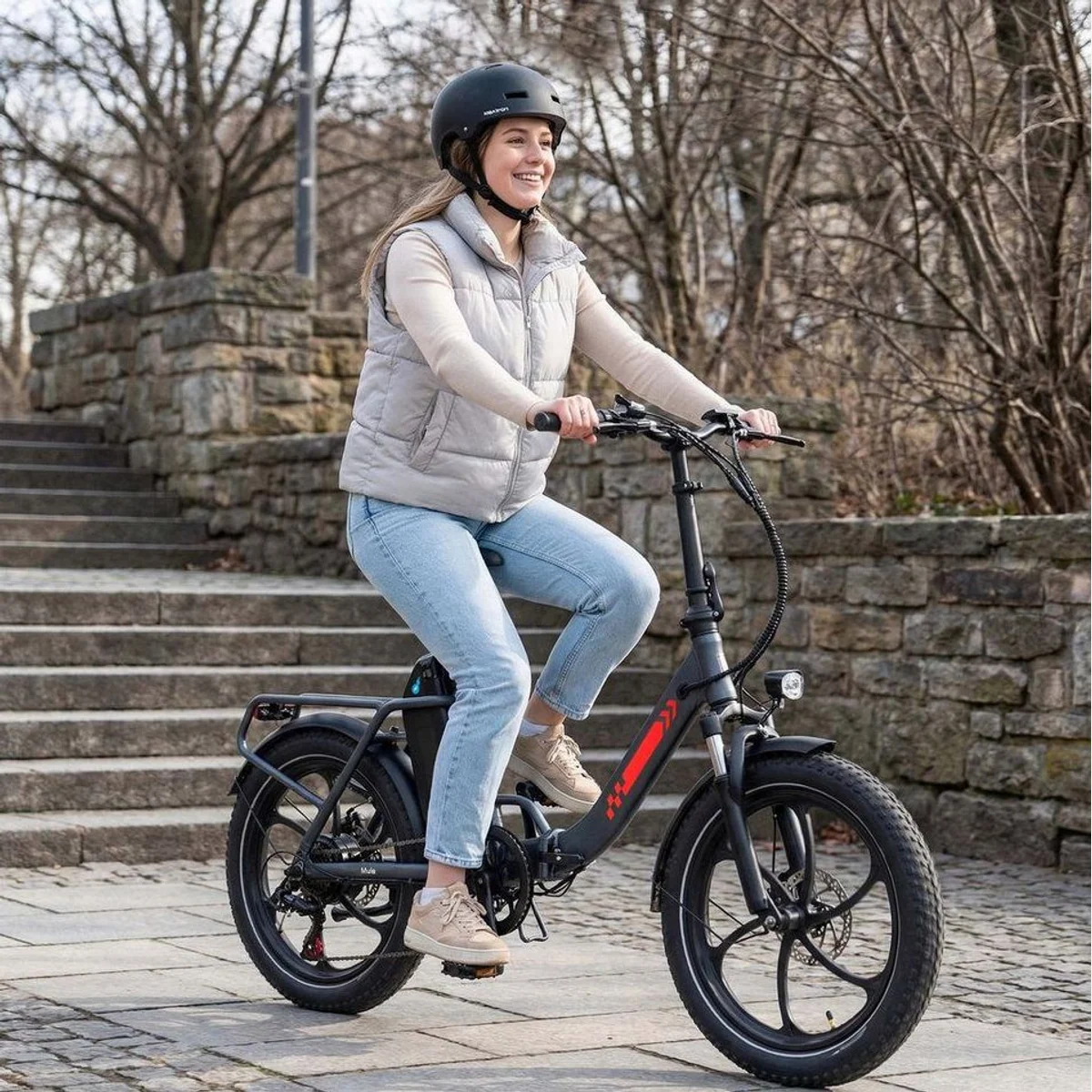 Vankel E-Bike Klapprad, 250W Motor, 150 km Reichweite, faltbar 2