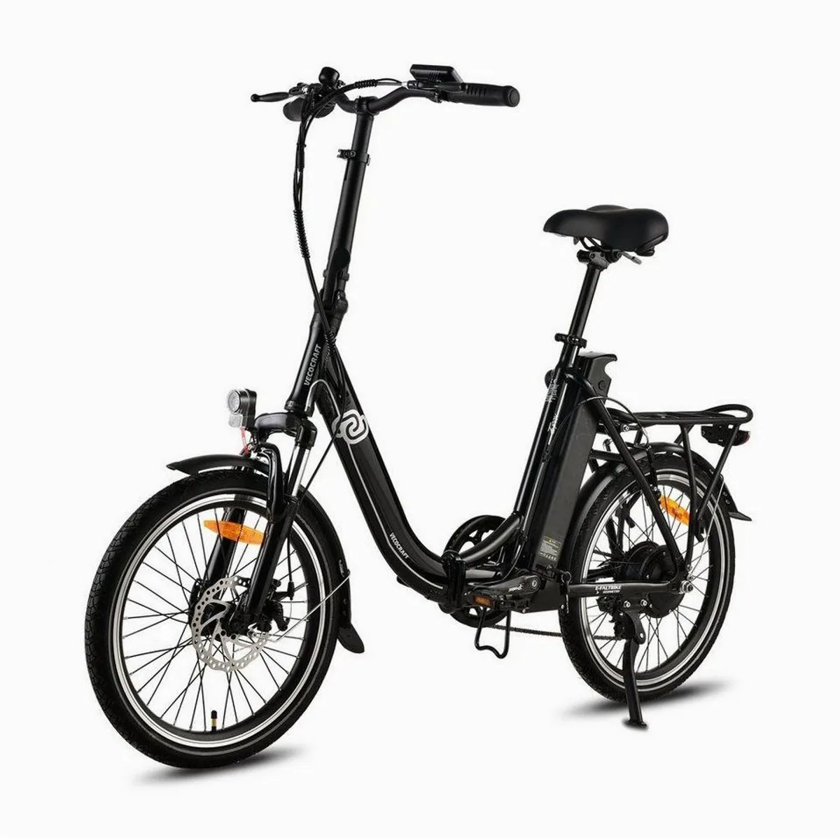 VECOCRAFT E-Pax E-Bike Klapprad, 20 Zoll, 7-Gang Shimano, 250 W Heckmotor