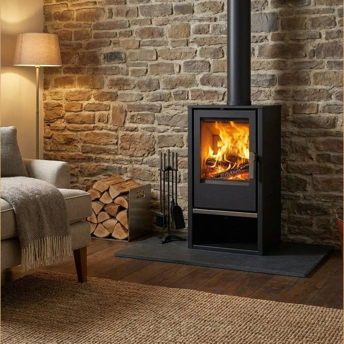 Victoria 05 Kaminofen Capri, 7,6 kW, große Sichtscheibe, hoher Wirkungsgrad, praktisches Aschefach 3