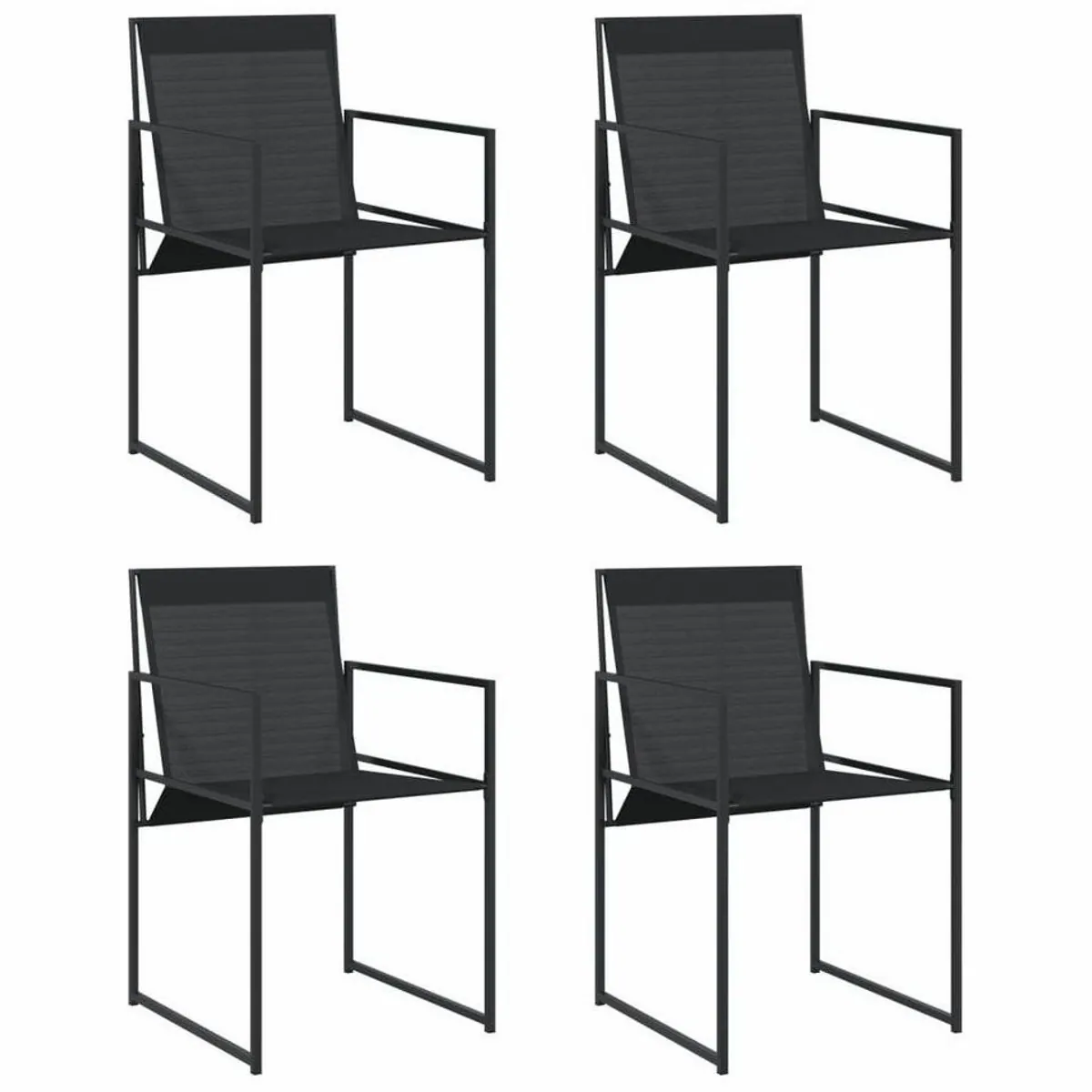 vidaXL Gartenstuhl 4er Set, robust, klappbar, UV-beständig