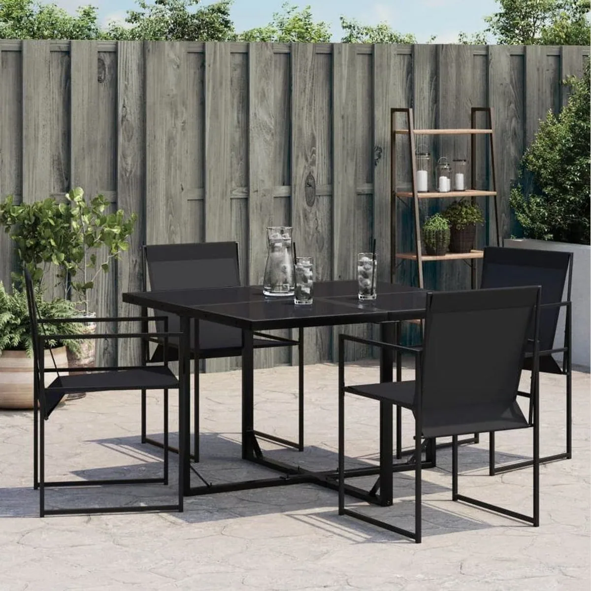 vidaXL Gartenstuhl 4er Set, robust, klappbar, UV-beständig 3