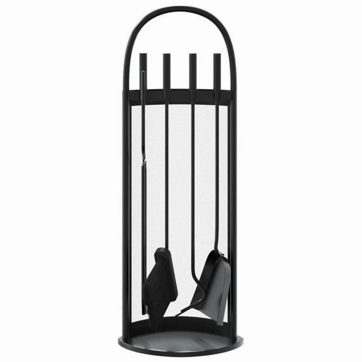 vidaXL Kaminwerkzeug-Set 5-tlg., robust, platzsparend, inklusive Ständer 4