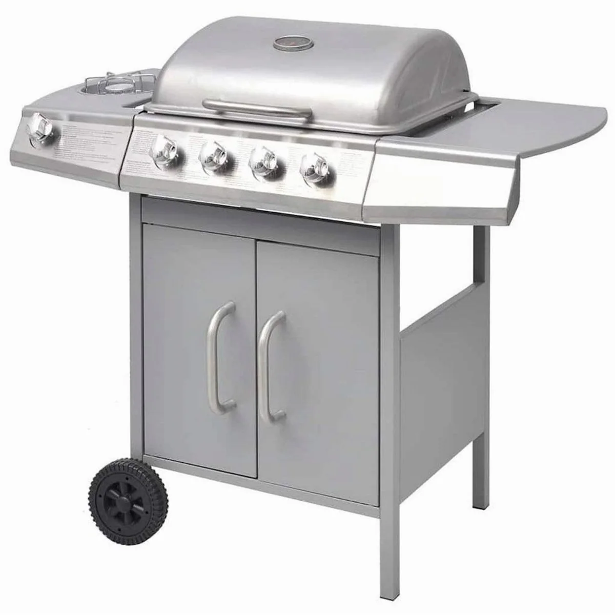 vidaXL Gasgrill 4+1 Flammen, große Grillfläche, integriertes Thermometer 2