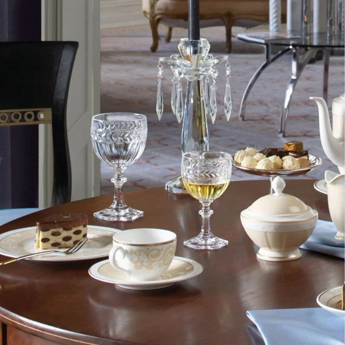 Villeroy & Boch Ivoire Kaffeeservice 18-tlg., edles Porzellan, spülmaschinenfest 2