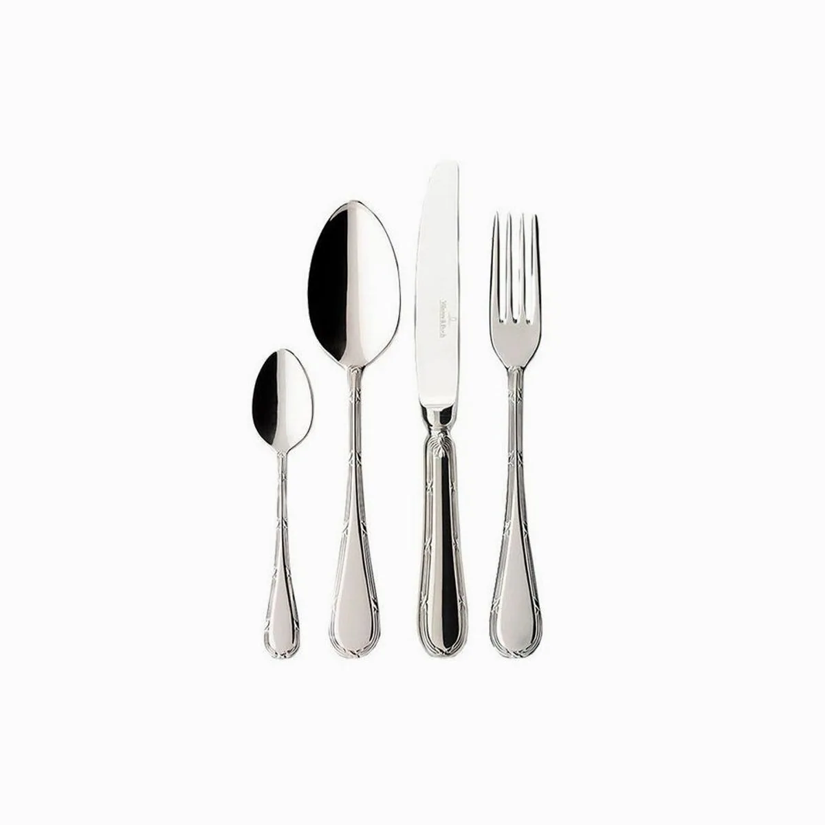 Villeroy & Boch Kreuzband Septfontaines Besteckset, 24-teilig, Edelstahl