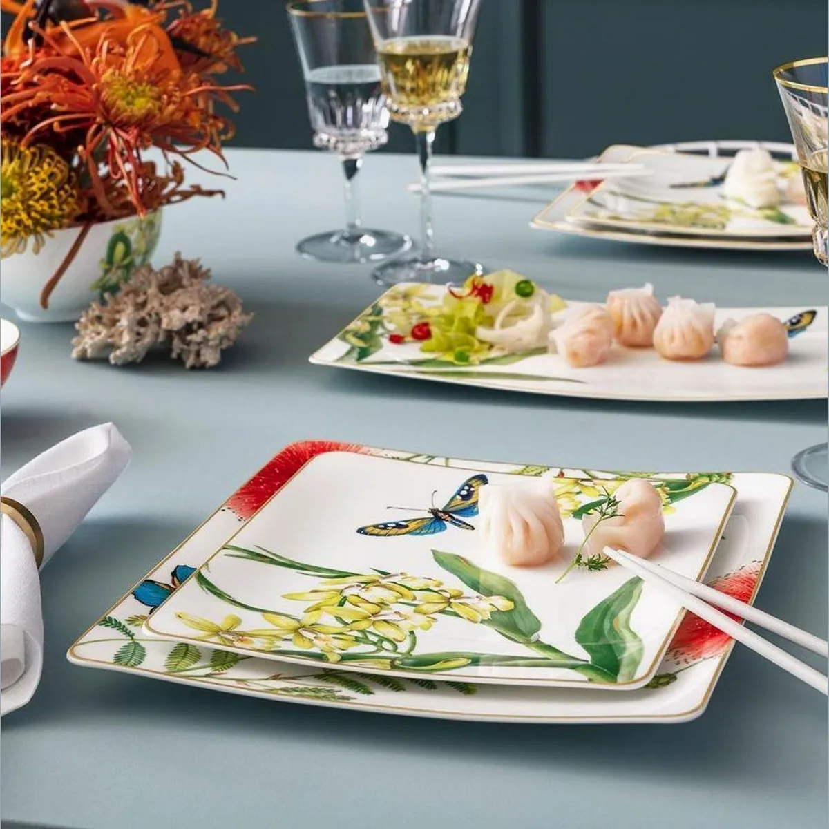 Villeroy & Boch Amazonia Tafelservice, 18-teilig für 6 Personen, hochwertiges Porzellan 4