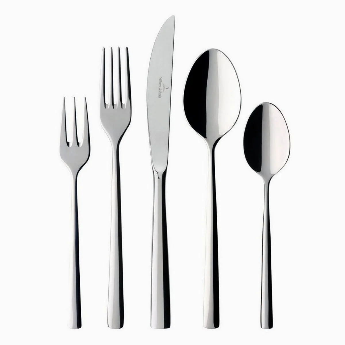 Villeroy & Boch Piemont Besteck-Set, 30-teilig, 6 Personen, 18/10 Edelstahl