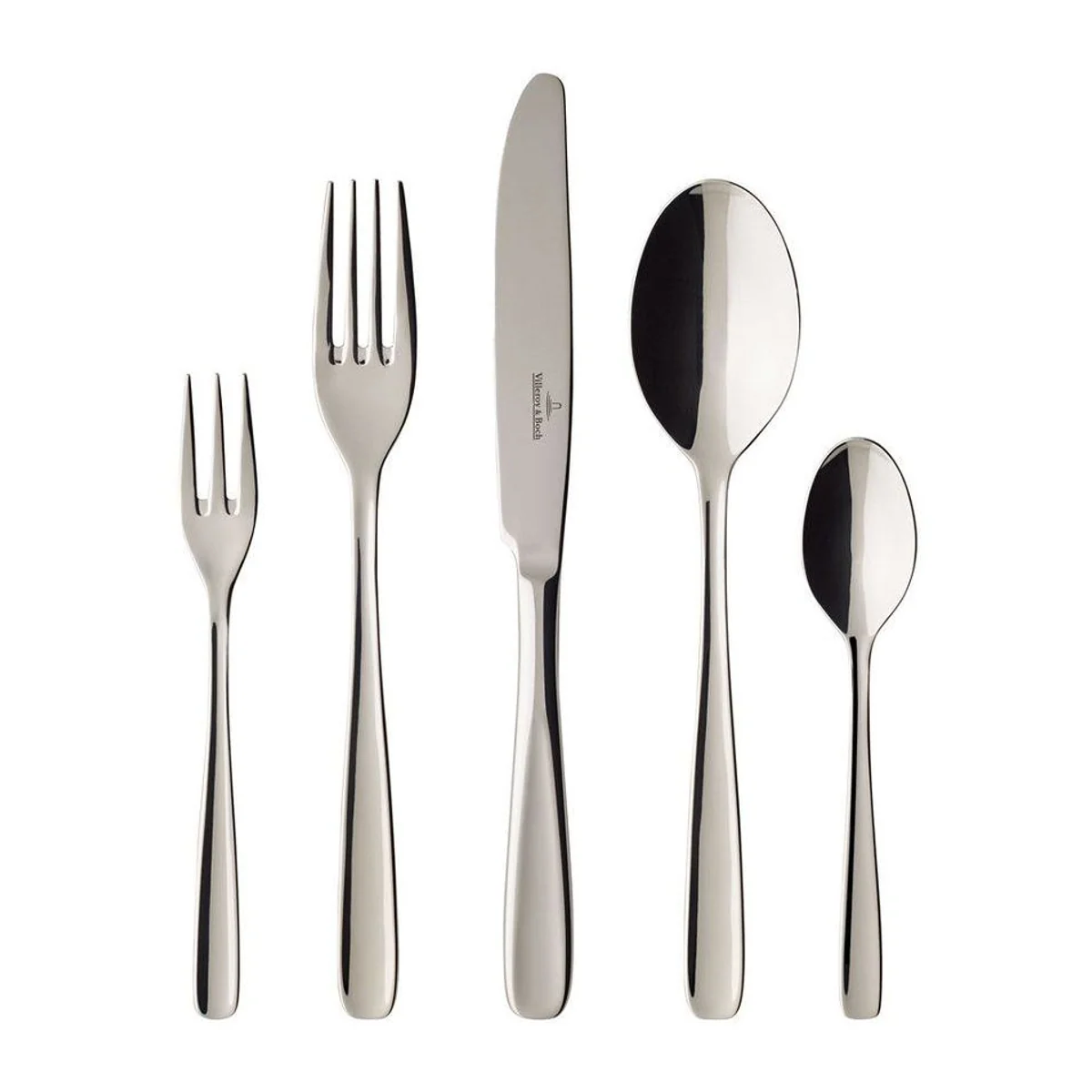 Villeroy & Boch Liam Besteck-Set, 180-teilig, rostfreier Edelstahl, spülmaschinengeeignet