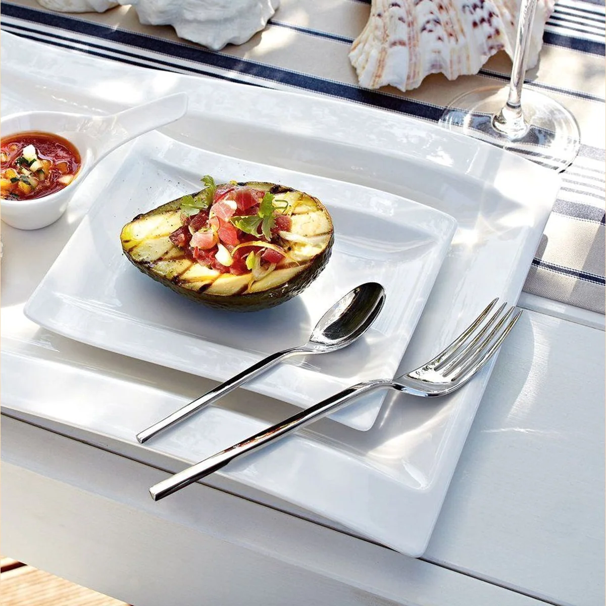 Villeroy & Boch NewWave Besteck-Set, 24-teilig für 6 Personen – modernes Design, hochwertige Verarbeitung, spülmaschinenfest 3
