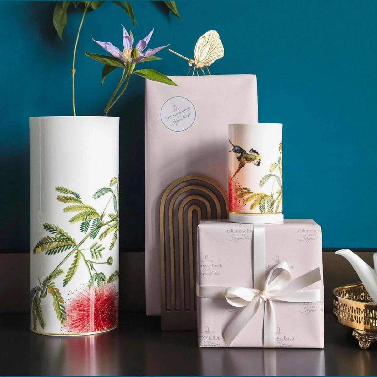 Villeroy & Boch Amazonia Dekovase, 13x13x30,5 cm, elegantes Design 3