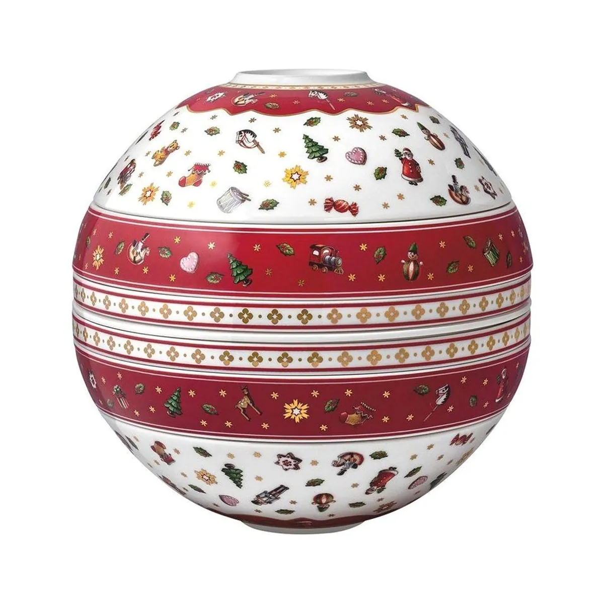 Villeroy & Boch Toy's Delight La Boule Set, 7-teilig, nostalgisches Design, spülmaschinenfest