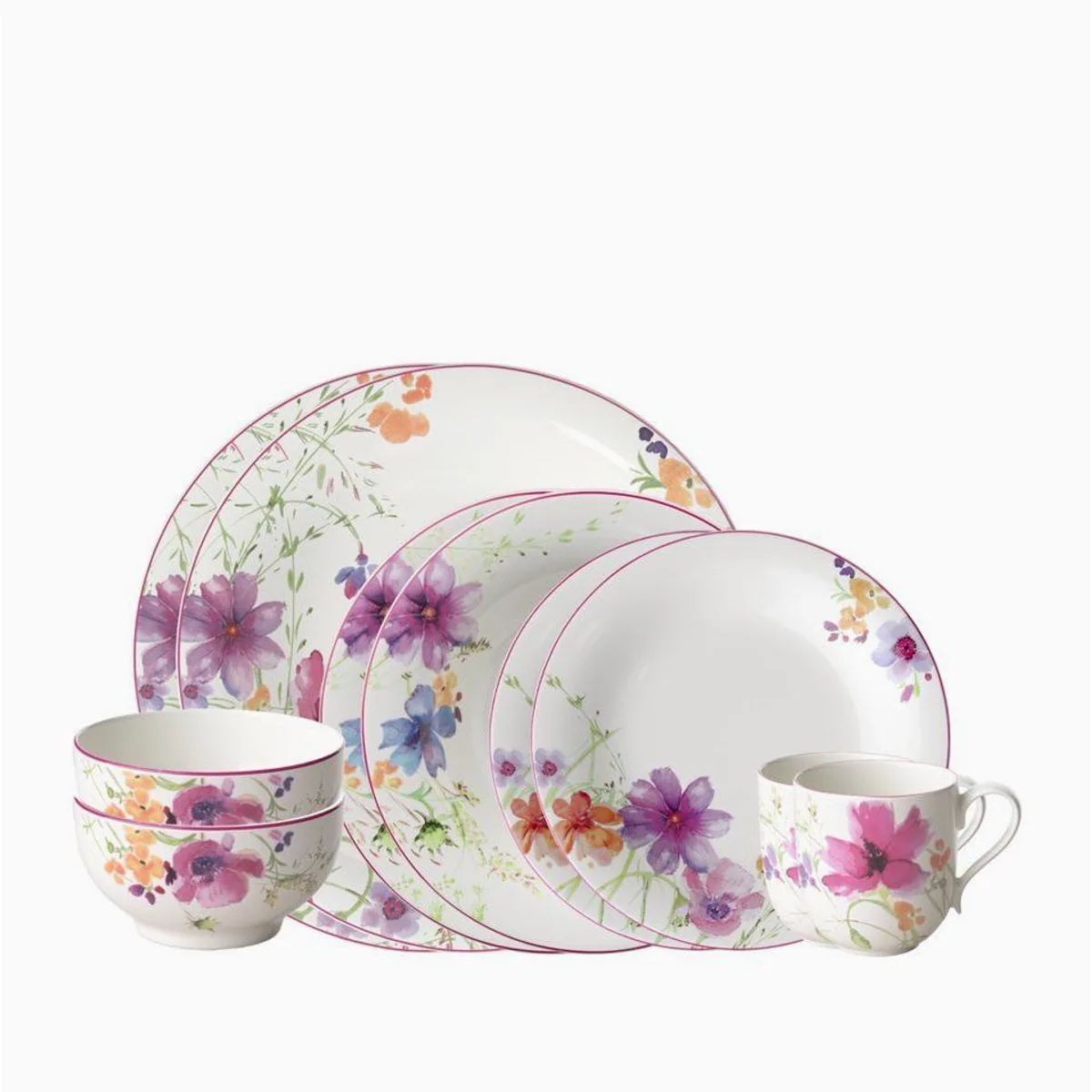 Villeroy & Boch Mariefleur Basic Geschirr-Set, 10-tlg., für 2 Personen