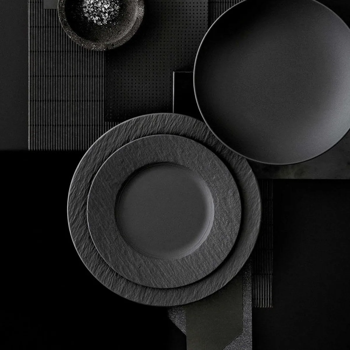 Villeroy & Boch Manufacture Rock Frühstücksset, modernes Design, spülmaschinenfest 3