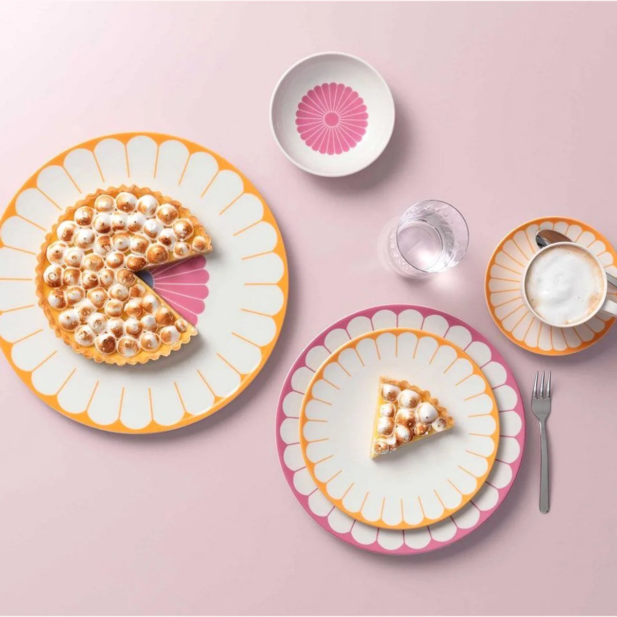 Villeroy & Boch Fleur Geschirr-Set, 8-teilig, florales Design, spülmaschinen- & mikrowellengeeignet 4