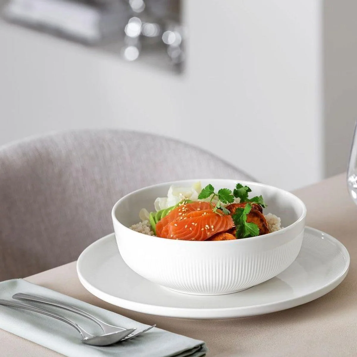 Villeroy & Boch Afina Frühstücks-Set, 18-teilig, für 6 Personen, Porzellan 3