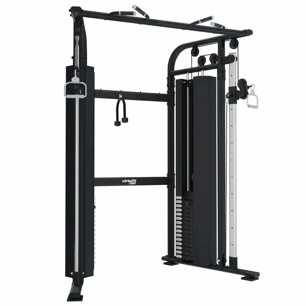 VirtuFit CC100 Cable Crossover, vielseitige Kraftstation mit 2 Gewichtsstapeln und verstellbaren Seilzügen 2