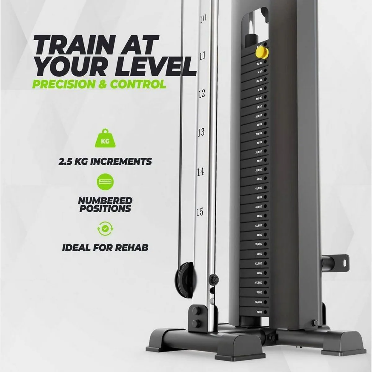 VirtuFit PL100 Single Pulley Station, kompakt, 75 kg Gewicht, vielseitig einsetzbar 3