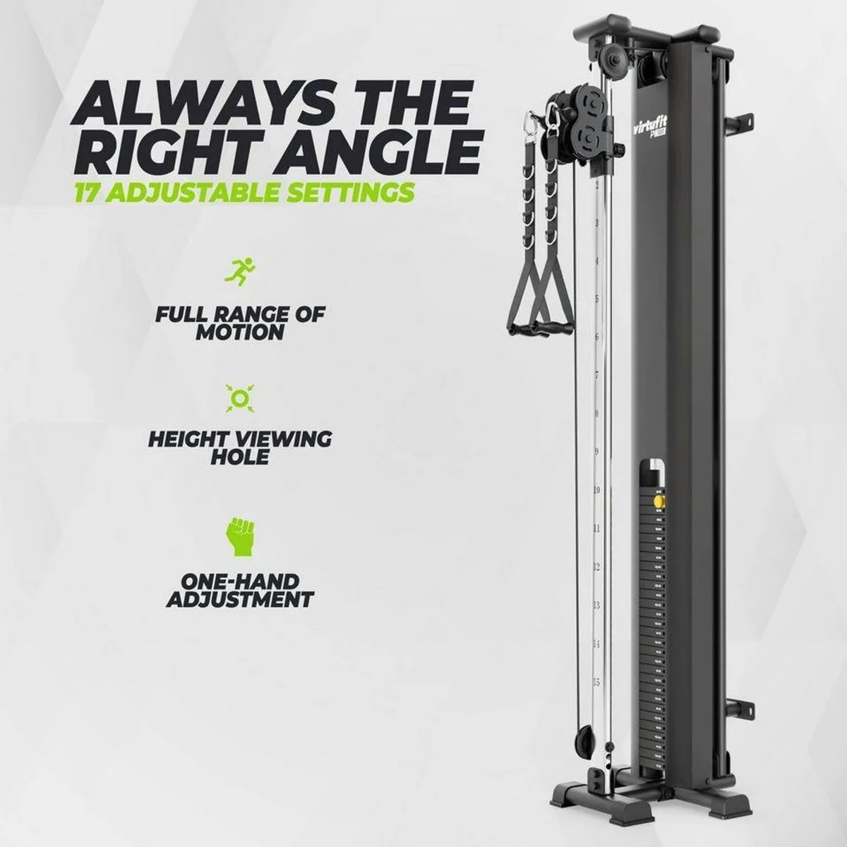 VirtuFit PL100 Single Pulley Station, kompakt, 75 kg Gewicht, vielseitig einsetzbar 4