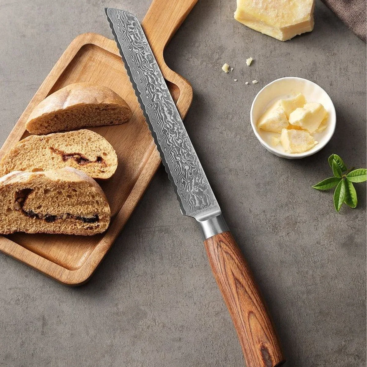 Wakoli Edib Pro 6er Damastmesser-Set, hochwertige Klingen, eleganter Messerblock 5