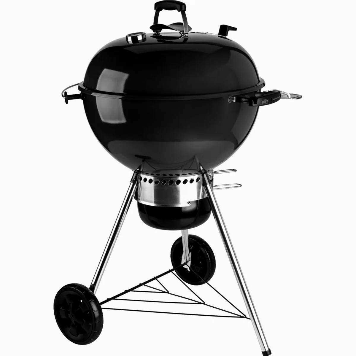 Weber Master Touch GBS E-5750 Holzkohlegrill, klappbarer Grillrost, Thermometer