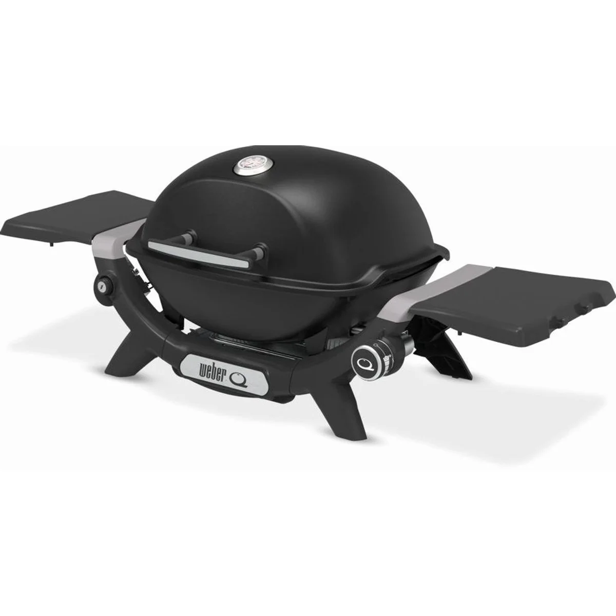 Weber Q1200N Gasgrill, Deckelthermometer, abnehmbare Seitentische 3