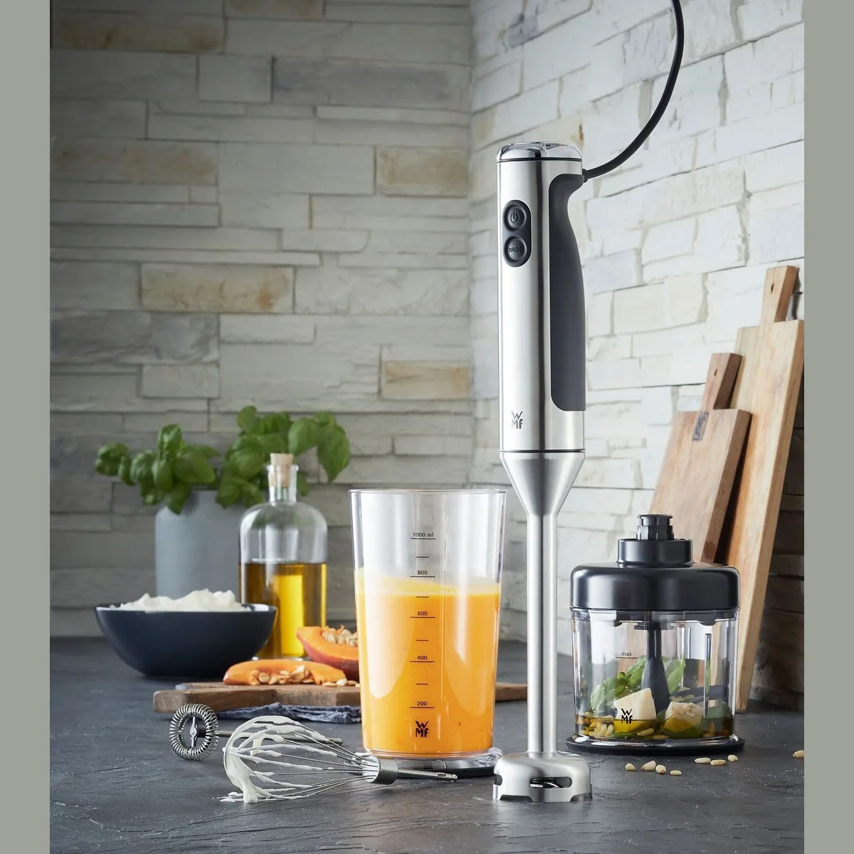 WMF Lineo Stabmixer 4in1, 700 W, Edelstahlklingen, vielseitiges Zubehör 2