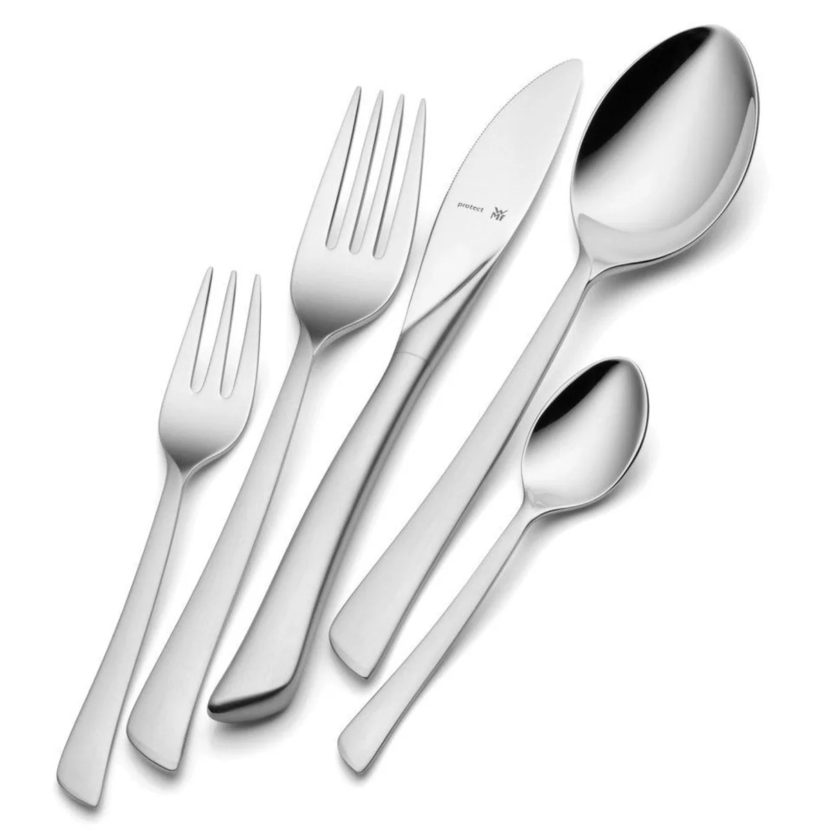 WMF Besteck-Set Virginia, 30-teilig, ergonomisch, Cromargan Edelstahl, spülmaschinenfest 2