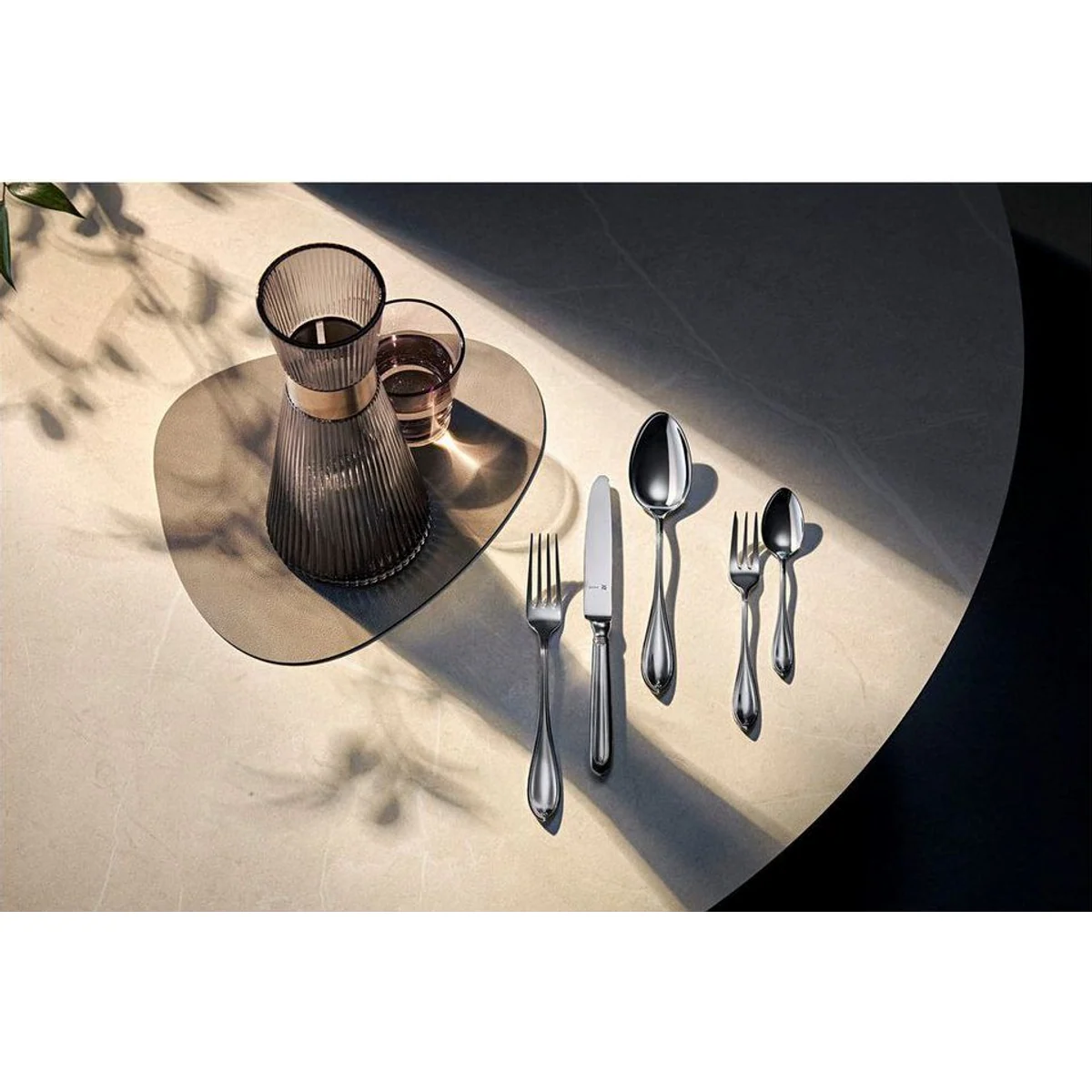 WMF Premiere Besteck-Set, eleganter Wellenschliff, ergonomisch — 30-tlg für 6 Personen 3