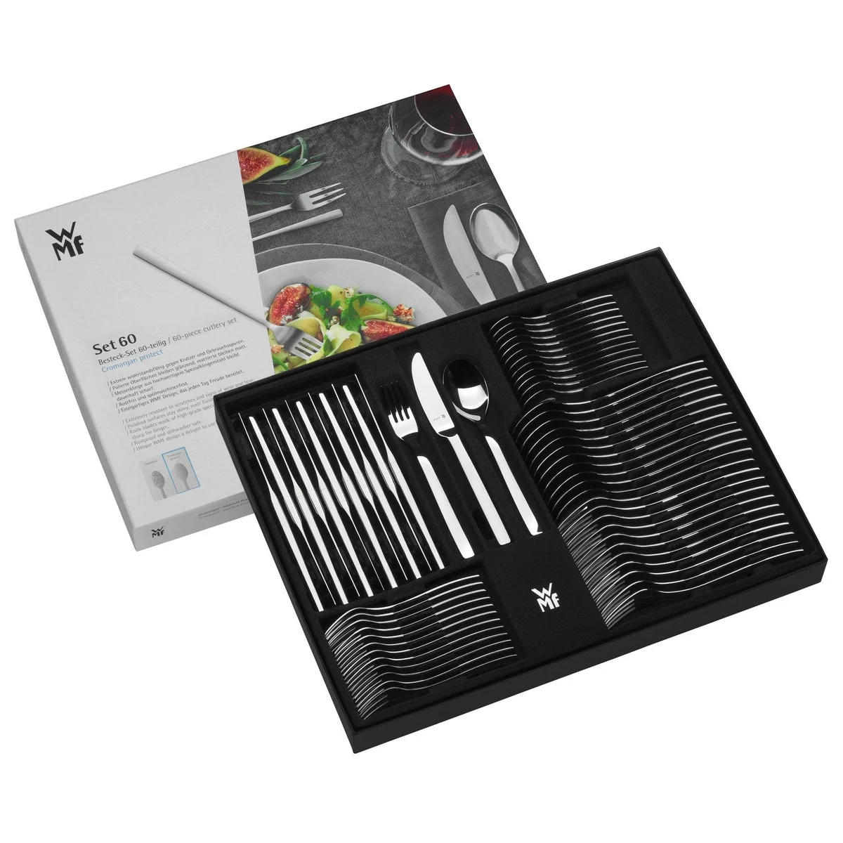 WMF Besteck-Set VERONA, 60-teilig, für 12 Personen, rostfreier Edelstahl 4