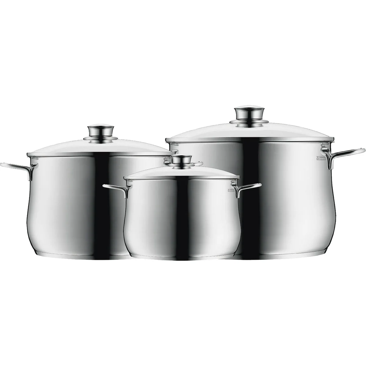 WMF Diadem Plus Topf-Set, 15-teilig, rostfrei, spülmaschinengeeignet, elegantes Design 4