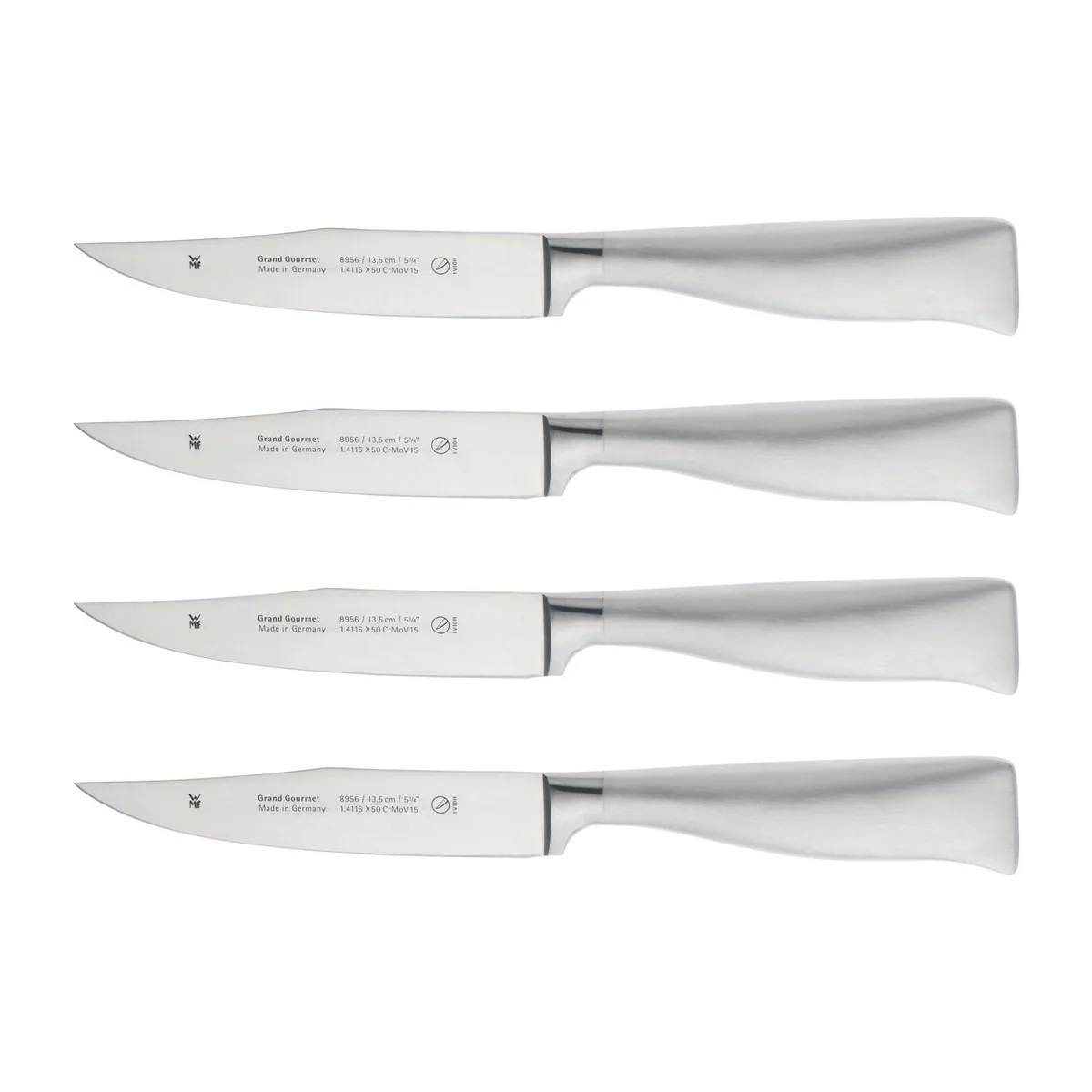 WMF Grand Gourmet Steakbesteck, 4-teilig, hochwertige Klingenstahl-Messer