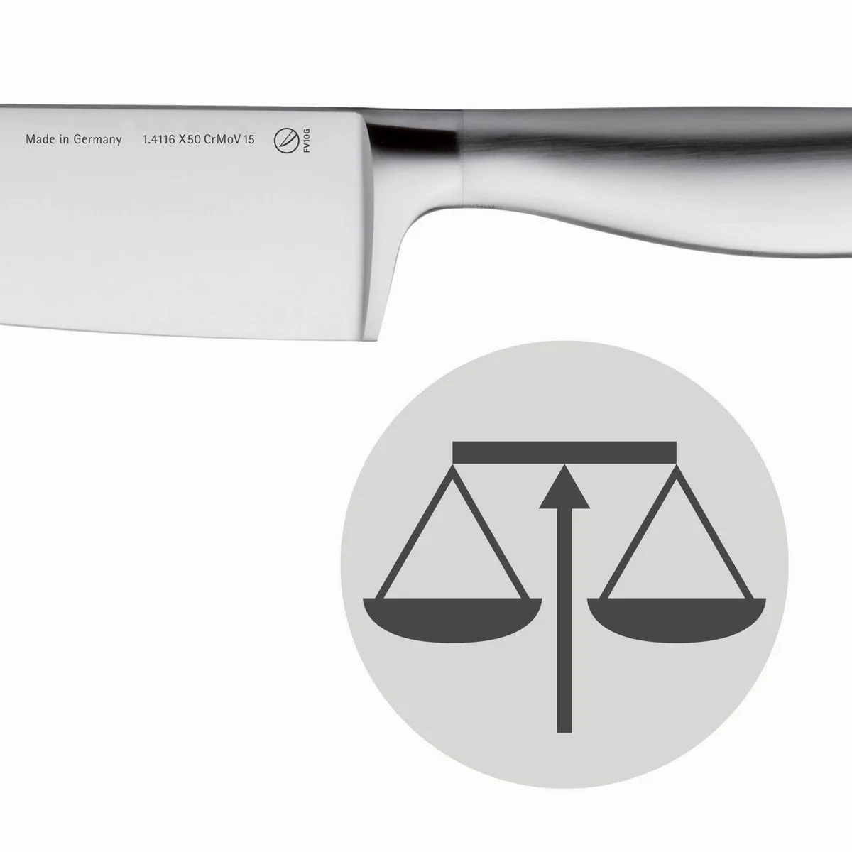 WMF Grand Gourmet Steakbesteck, 4-teilig, hochwertige Klingenstahl-Messer 2