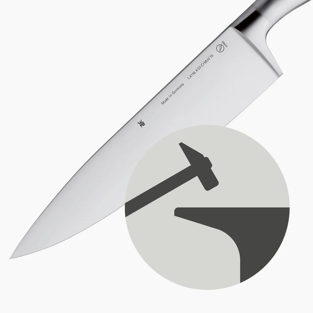 WMF Grand Gourmet Steakbesteck, 4-teilig, hochwertige Klingenstahl-Messer 3