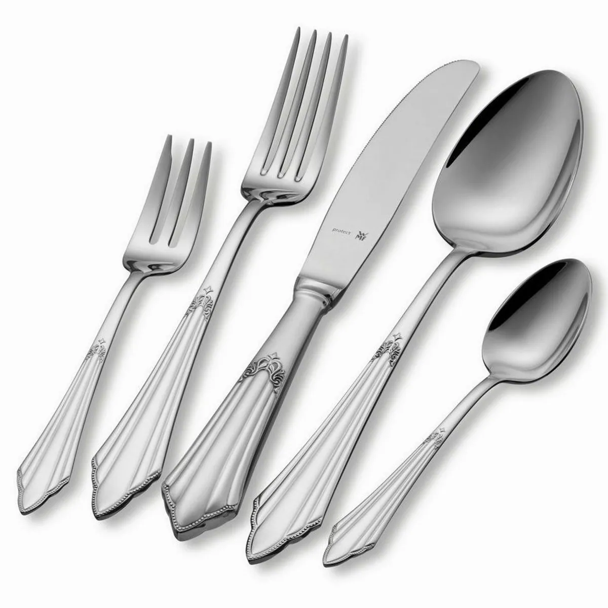 WMF Fächer Besteck-Set, 30-teilig, für 6 Personen, ergonomisch und langlebig 2
