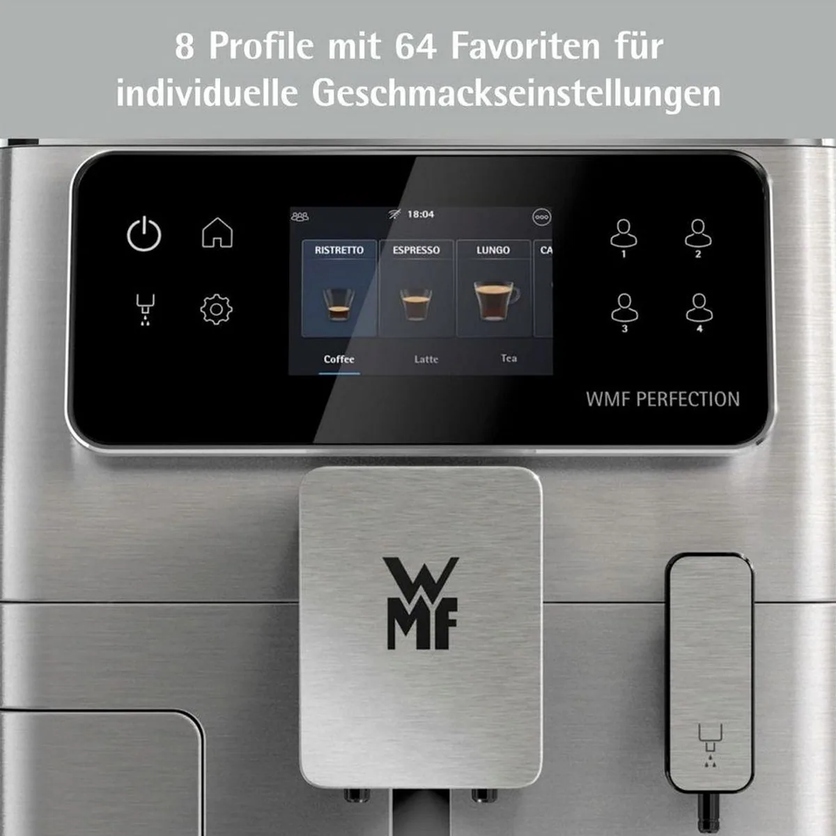 WMF Kaffeevollautomat Perfection 680, 21 Rezepte, 8 Profile, Doppel-Thermoblock 3
