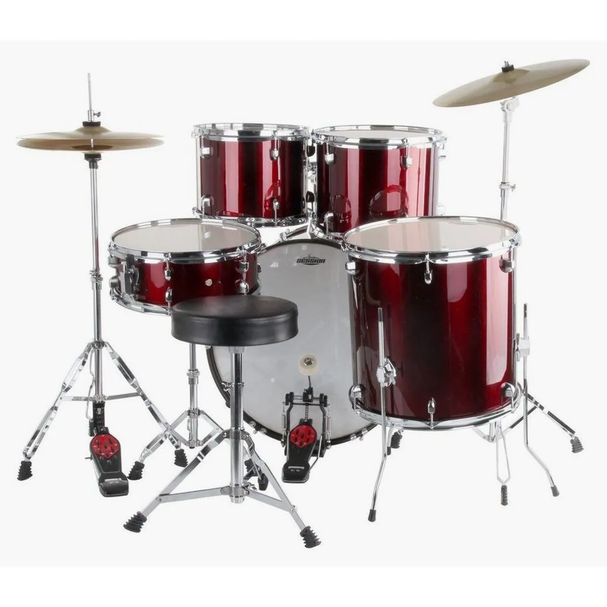 XDrum Schlagzeug Semi 22" Standard, komplettes Set inklusive Hocker & Sticks 2